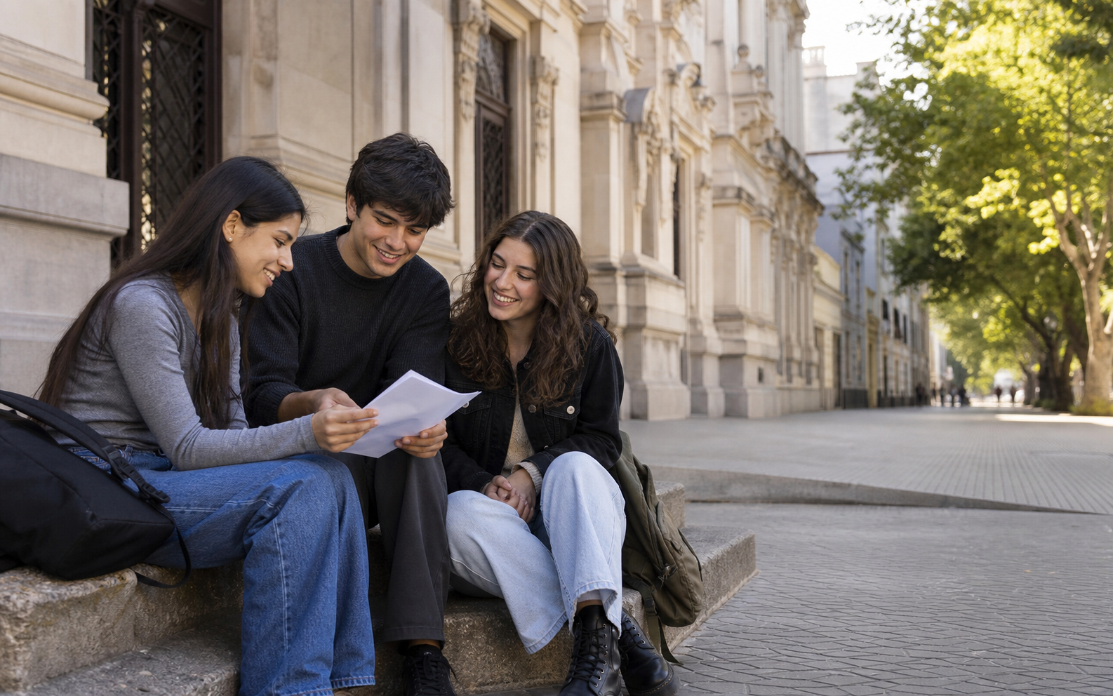 Estudiantes preparando su ingreso a la universidad en Buenos Aires